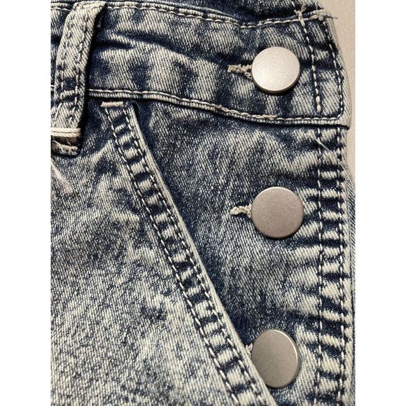 No Boundaries Denim Basic Shortalls Relaxed Fit Stretch Women's Size XXL (19) - Picture 10 of 10